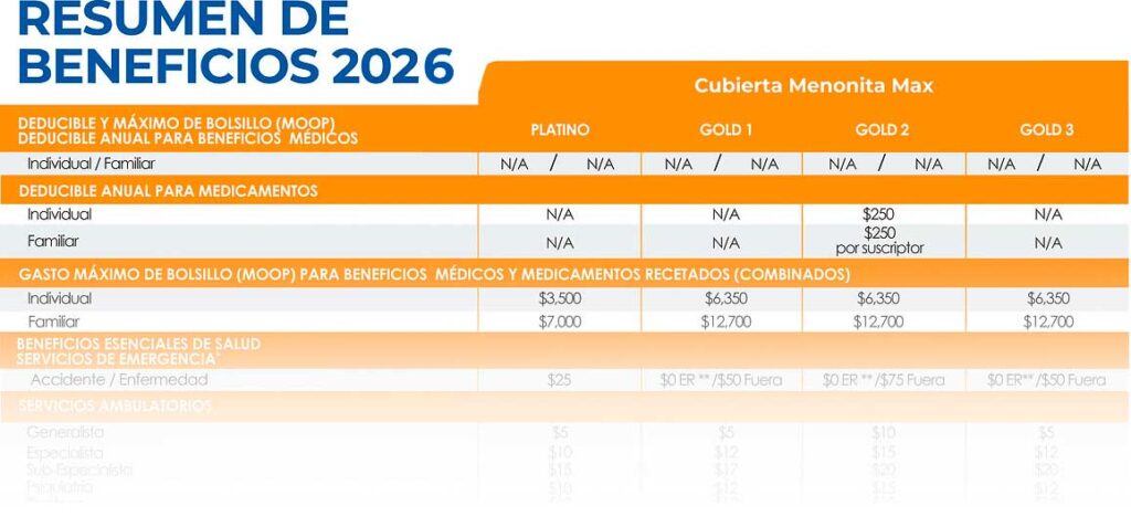 Resumen de beneficios del seguro chubb