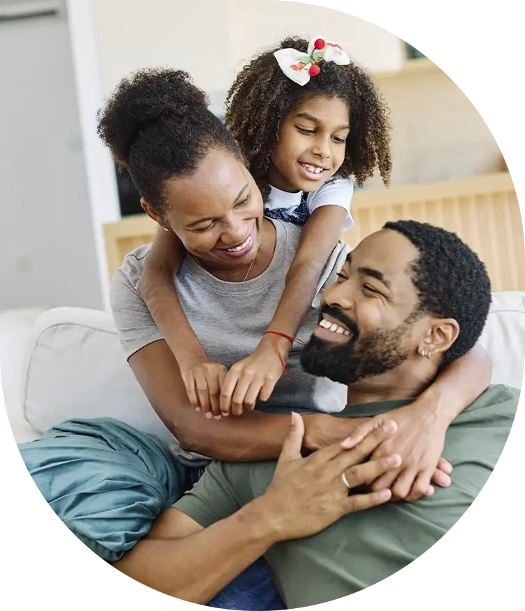 Familia puertorriqueña asegurada con póliza de seguro de vida